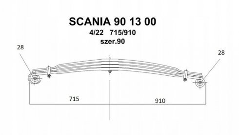 Resor Scania 90mm