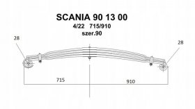 Resor Scania 90mm